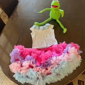 Oopsie Daisy and Papatu  boutique skirt set/ tutu